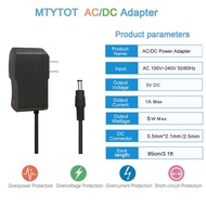 DC 5V 1A Power Supply Adapter 5Volt power supply 1a 5W AC/DC Adapter AC 100V-240V to DC 5 Volt 1Amp