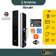 🔥NEW🔥Abrain M3 Fully Auto Stainless Steel Smart Digital Lock Doorlock Password Fingerprint KeyCard S