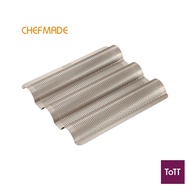 Chefmade Non-Stick Small Baguette Tray, Champagne Gold