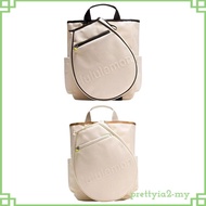 [PrettyiaedMY] Tennis Bag Side Pocket Backpack Back Pack Large Capacity 19L Gear Storage Bag for Wom