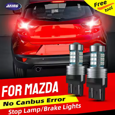 2pcs Car LED Brake Stop Tail Light Blubs Red For Mazda 2 DY DE DH3 DL DJ For Mazda 3 BK BL BM BN Sal