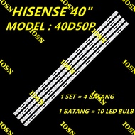 NEW 4PCS/SET 40D50P HISENSE 40" LED TV Backlight / Lampu TV Backlight 40D50