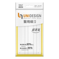 UNIDESIGN醫用級口罩5入-輕薄白