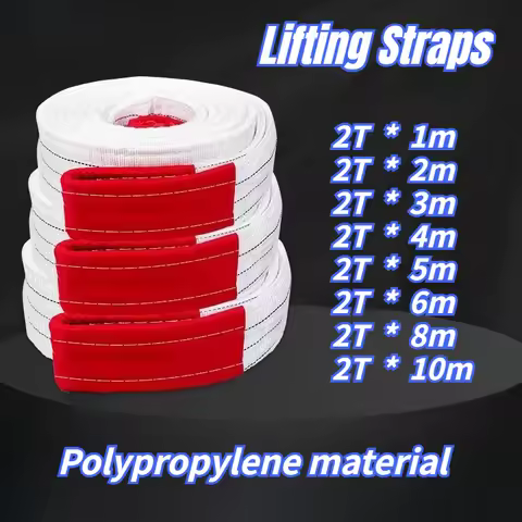 1 Piece 2Tx1M 2Tx3M 2Tx10M Industrial Lifting Belt Hoisting Flat Belt Trailer Rope Trailer Rope Bear