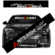 Car Windscreen Windshield Sticker BLACK Decorative Stickers For Mitsubishi Attrage Mirage G4 Triton 