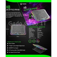 COOLING PAD GAMING LAPTOP COOLINGPAD NYK X8 ARTEMIS X-8 19" INCH