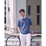 DP | Blue Script Oversized T-Shirt - 5818TRF