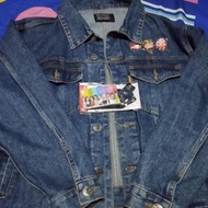 Erigo Denim Jacket JKT48 Medium Blue By Ryol (ELLA, CHRISTY, INDIRA) + Lanyard JKT48 Black