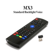 MX3 2.4GHz Air Mouse remote control tv Combo for Android TV Box mx3 remote control keyboard