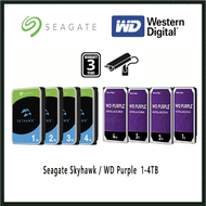 Seagate Skyhawk / WD Purple 1TB 2TB 3TB 4TB Hard Disk Drive SATA for CCTV DVR NVR