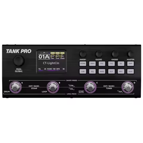 M-VAVE TANK PRO AI neural network modeling guitar comprehensive Multi-effects pedal device third-par
