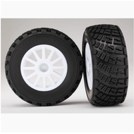 7473 tires & wheels assembled glued (White BFGoodrich Rally Grave pattern foam inserts) (2) ...