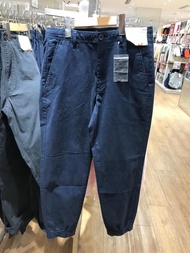 UNIQLO ป้ายห้องลองเสื้อของคุณบ้านของแท้สำหรับผู้ชายผู้ชาย EZY Beam Sweatpants เท้า (กางเกงหลวม) 4189