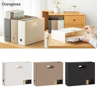 Orangesea Document Organizer Box File Storage Box Plastic File Box Stationery Organizer