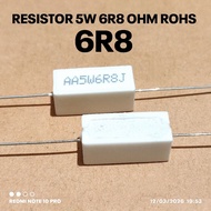 5W 5WATT 6R8 6.8R 6.8 OHM ROHS CHALK RESISTOR