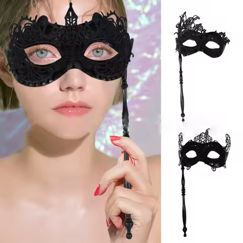 Masquerade Mask For Women Masquerade Mask With Holding Stick Mardi Gras Carnival New Year Prom