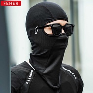 FEHER Motorcycle Riding Hood Summer Breathable Scratch-resistant Ice Silk Sunscreen Mask Feier Rider
