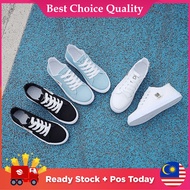 BCQ White Canvas Shoes Women Canvas Women Shoes Korean Canvas Shoes Kasut Canvas Wanita Kasut Kanvas