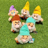 DISNEY Doll Pack of 6 Dwarfs Snow White and 7 Dwarfs DisneyOriginal Size 11 cm - Birthday Gift