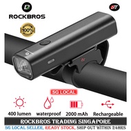 [SG] RockBros light Bicycle light Bicycle front light usb headlight bicycle accessories waterproof l