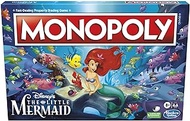 Monopoly: Disney's The Little Mermaid Edition Board Game, Family Games for 2-6 Players, Board Games for Family and Kids Ages 8+, with 6 Themed Monopoly Tokens (Amazon Exclusive)