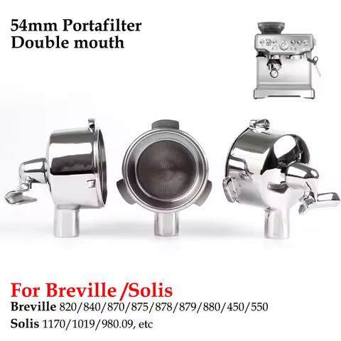 54mm 3 Ears Double-nozzle Filter Portafilter Head For Breville 820/840/870/875/878/879/880/450/550 E
