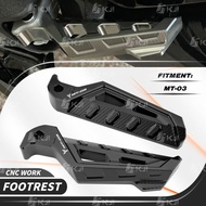 For Yamaha MT-03/YZF-R3 MT03 R3 Motorcycle Rear Passenger Footrest CNC Rear Foot Pegs Pedal Accessories