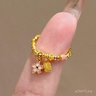 Gold 3C7H Gold Color Loose Powder Tassel Gold Beads Discount Burning Blue Rich Flower Gold Index Fin