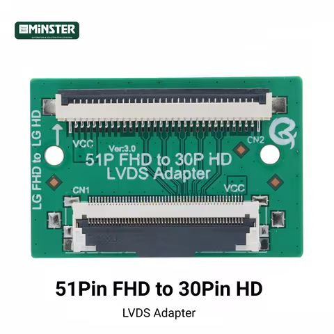 LVDS 51 Pin to 30 Pin Adapter Converter Board Card Plate for LG FHD to LG HD LCD LED TV Screen Displ