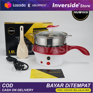 BISA COD - [ PE8 PANCI ELEKTRIK NUOYASI ] [Free Steamer ] Multifunctional Electric Fry Pan Panci Lis