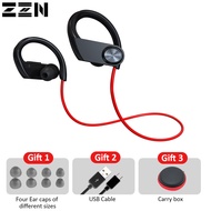 ZZN Sport Running Headphones Bluetooth Earphone Waterproof Ear Hooks Headset HiFi Stereo Earphone for Samsung Xiaomi ROG Phone