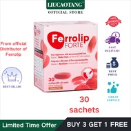 🚗🚗🚗 Ferrolip FORTE Efficiently Supplements Iron Nourishes the Blood 30 Packets Promotes Iron Absorpt