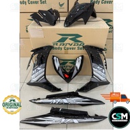 Rapido Cover Set Assembly LC135 V8 MX King (255) Black Yellow(Sticker Tanam)