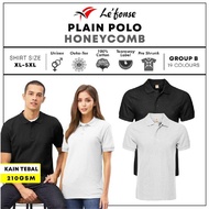 Lefonse Plain Polo Honeycomb 100% cotton T-shirt 210gsm **L01