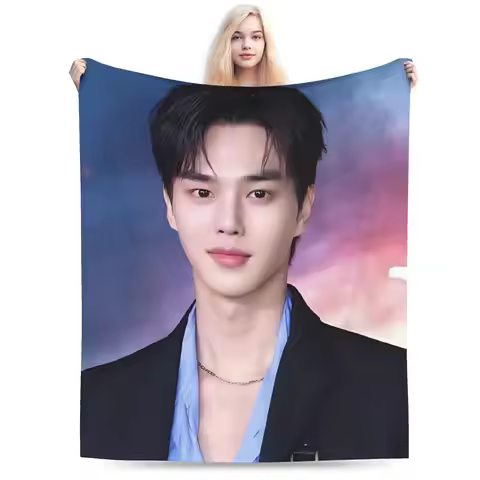 Song Kang Korean Pop Blanket Picnic Flannel Bedding Throws For Couch Chair Warm Design Quality Bedsp