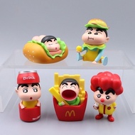 Figure Crayon shinchan Hamburger Crayon Shin-chan McDonald Set 6pcs
