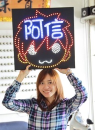 Colorful LED Light Plate Board Billboard Come On Fan Concert Sign Chasing Stars Luguang