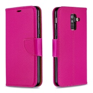 เคส Samsung สำหรับแฟชั่นฝาปิดแบบพับ Galaxy A6 A7 2018 / J4 J6 J8 2018 / J4 A6 J6บวกกับเคสโทรศัพท์หนั