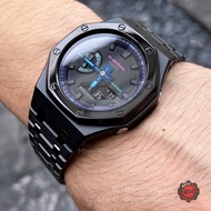 G-Shock Casioak Mod Black Panther with Special Edition of Black Steel bezel and strap