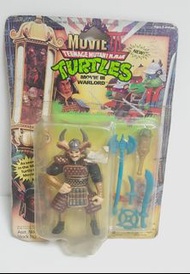 絕版古董1992年 playmates MOVIE III TEENAGE MUTANT NINJA TURTLES WARLORD 忍者龜角色figure