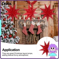 COATA 2PCS 35cm Nine-pointed Star Delicate Xmas Ornament Home Decors Christmas Lanterns