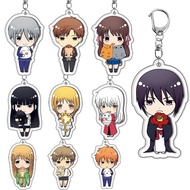 Anime Keychain Curse Resolving Fruits Basket Mica Acrylic Chibi Honda Tohru Sohma Kyo Yuki Hanging A