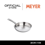 MEYER WHITE STEEL Stainless Kitchenware Shallow Pan Size 28 Cm./ 11 Inches (71507-T)