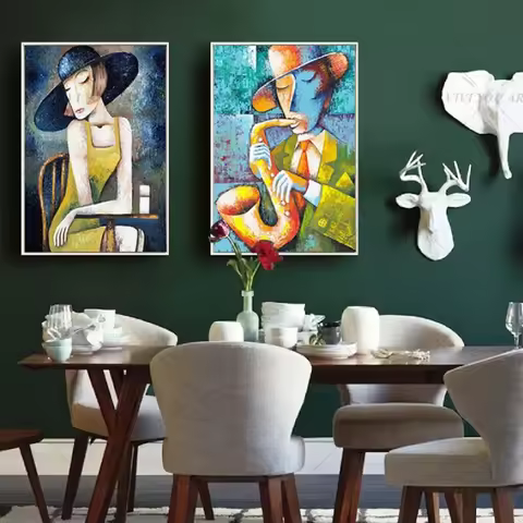 Classical Oil Painting Picasso Famous Painting Canvas Art Wall Picture for Living Room Decoration Ab