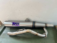 ท่อRAN w110i w125 ปลาย125 ไส้จิกเกลียวจุกออก45 w110i w125 คอ28-38 w110iปี2021ขึ้นไปคอ28-35 งานดำพาวเ