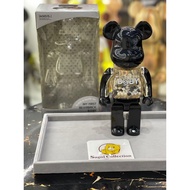 [In Stock] BE@RBRICK x My First Baby 400% Black &amp; Silver Ver. (Released in 2009) bearbrick