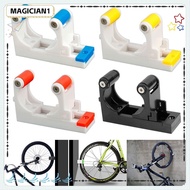 MAGICIAN1 Bicycle Parking Rack, Horizatal Vertial Storage Hanger Bike Wall Mount Hook, Bike Accessories Adjustable Fits 1.0-2.8 inches Tube Bike Storage Indoor