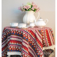 Custom Coffee Table Southeast Asian Tablecloth KI9S Ethnic Geometric Striped Bohemian Nepal Homestay