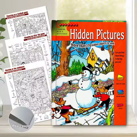 Hidden Pictures Train Concentration Skills with Hidden Object Picture Books for Kids Coloring Book E