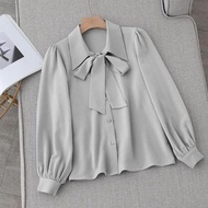 KEMEJA Gangnam top kemaja Korean style/Wanita shirt/ blouse/POLOS jumbo/Wanita latest/